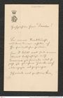 Nachlass Franz Steindachner, Brief von Richard Drasche-Wartinberg an Franz Steindachner, Inv.Nr. 117.01, Seite 1